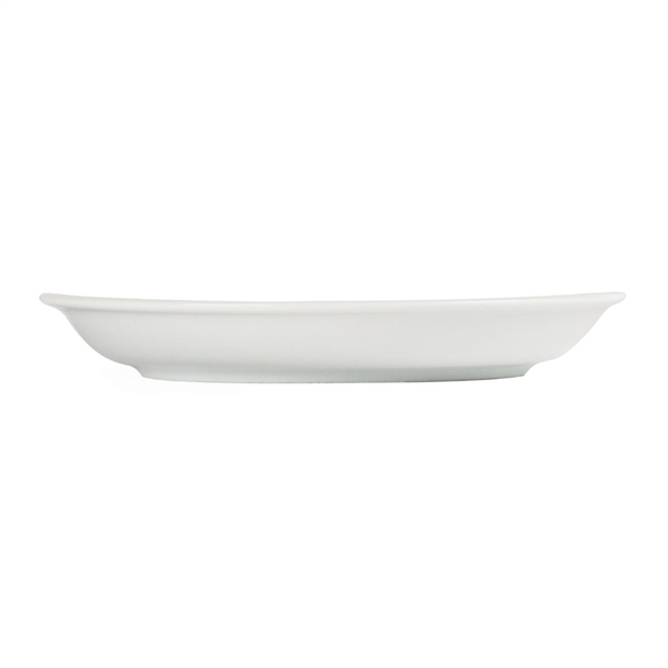 Olympia Whiteware Cappuccinotassen 28,4 Cl – Weißes Porzellan, Stapelbar, Mikrowellen- Und Spülmaschinengeeignet