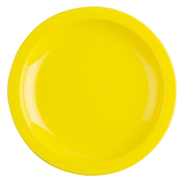 Olympia Kristallon Polycarbonate Plate Yellow - 172mm 6 3/4" (Box 12)