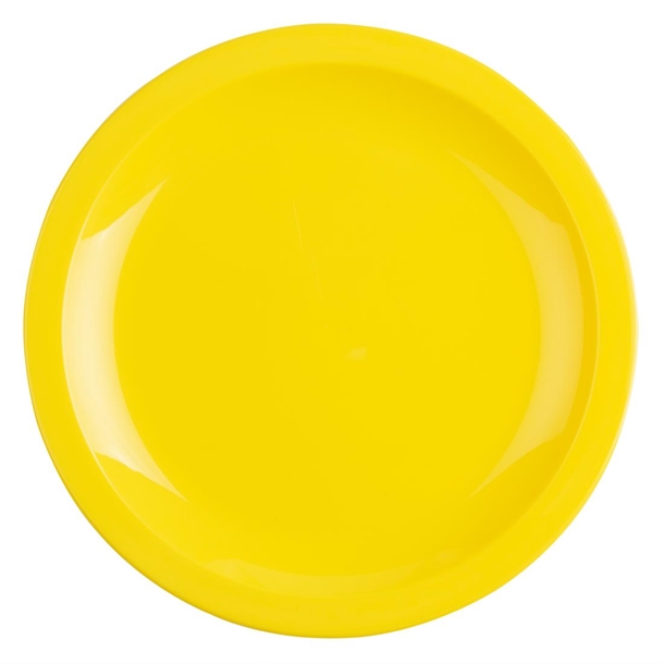 Olympia Kristallon Polycarbonate Plate Yellow - 230mm 9" (Box 12)