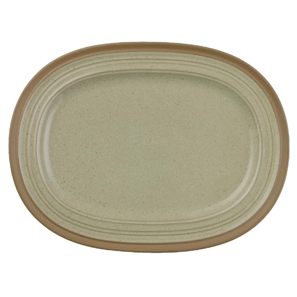 Igneous Stoneware Oval Plate - 320mm 12 1/2" (Box 6) (Direct)