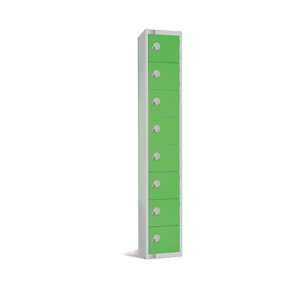 elite-eight-door-padlock-locker-green