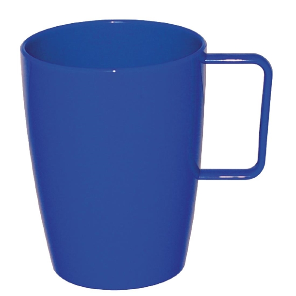 Olympia Kristallon PC Handled Beaker Blue - 284ml 9 3/5fl oz (Box 12)