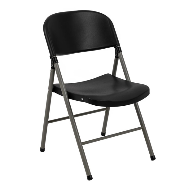 Bolero Foldaway Utility Chair - Black (Pack 2)