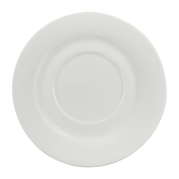 Elia Glacier White Fine China Espresso Cup Saucer - 115mm (Box 6) (B2B)
