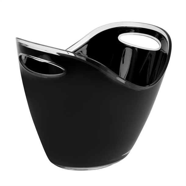 Wine/Champagne Bowl Acrylic Black - 255x350x270mm