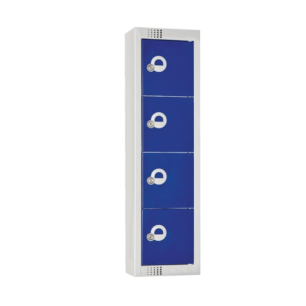 elite-personal-effects-locker-4-door-blue-padlock