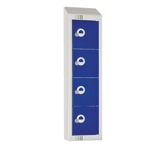 elite-personal-effects-locker-4-door-blue-camlock-sloping-top