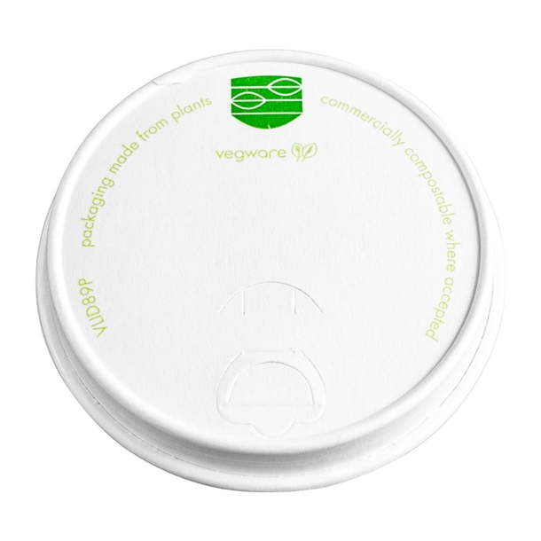 Vegware 89-Series Paper Hot Cup Lid (Pk1000)