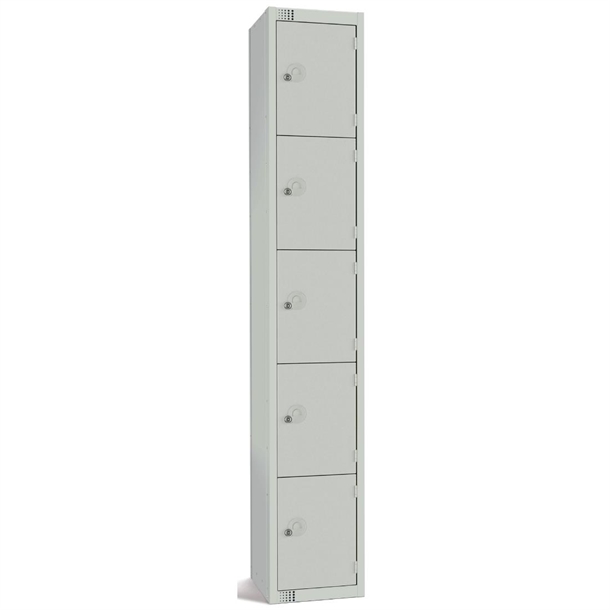 elite-five-door-electronic-combination-locker-grey