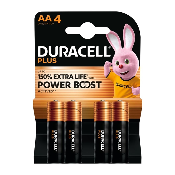 Duracell Plus AA Battery (Pack 4)
