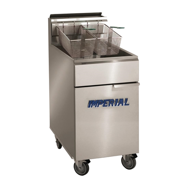 Imperial IFS-75 Freestanding Single Tank Tube Fired Fryer Nat Gas (B2B)