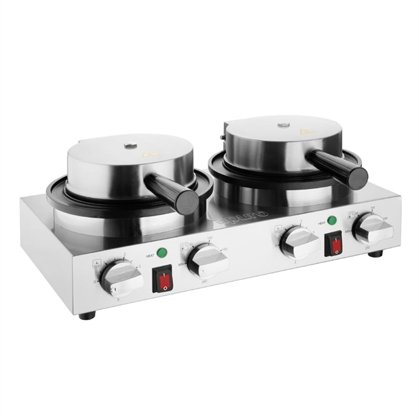 Apuro Double Round Waffle Maker