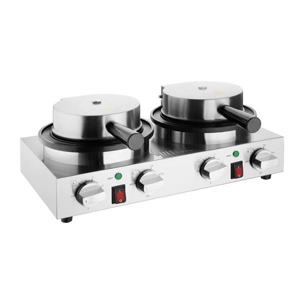 Buffalo Double Round Waffle Maker