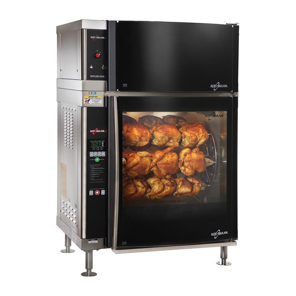 Alto-Shaam High-Speed Double Pane Electric Rotisserie & Hood (Direct)
