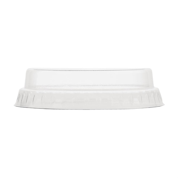 Vegware Flache kompostierbare Deckel ohne Loch 200ml (1000 Stück)