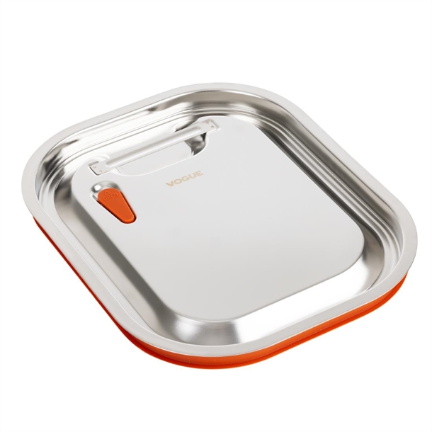 Vogue Sealable Lid St/St - GN 1/2