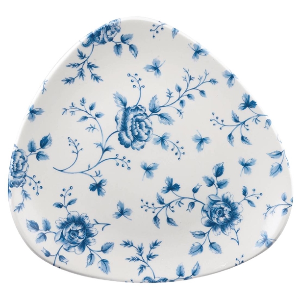 Churchill Vintage Prague Rose Chintz Triangle Plate - 9" 229mm (Box 12) (B2B)