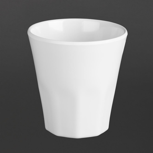 Olympia Kristallon Melamine Beaker White - 290ml 9 4/5fl oz (Box 6)