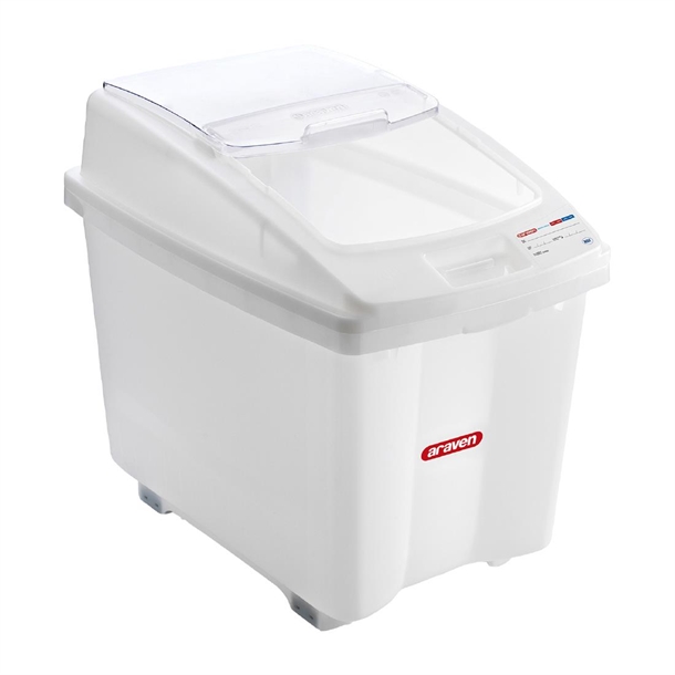 Araven transparante ingredientenbak met wielen 80L