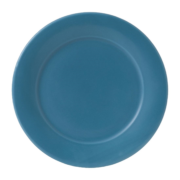 Art De Cuisine Future Care Blue Glaze Mid Rim Plate 200mm 8" (Box 6) (B2B)
