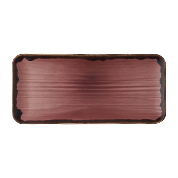 Harvest Plum Organic Coup Rectangular Platter - 349x158mm (Box 6) (B2B)