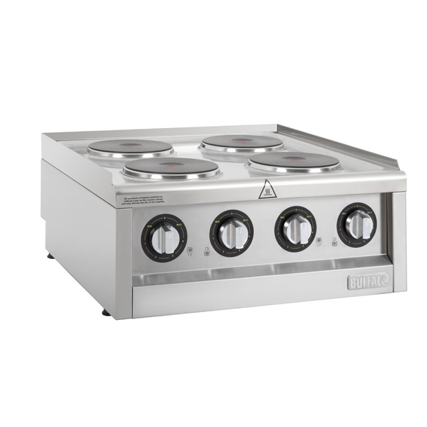 Buffalo 600 Series 4 x Electric Boiling Tops 230V NPE 50/60 HZ