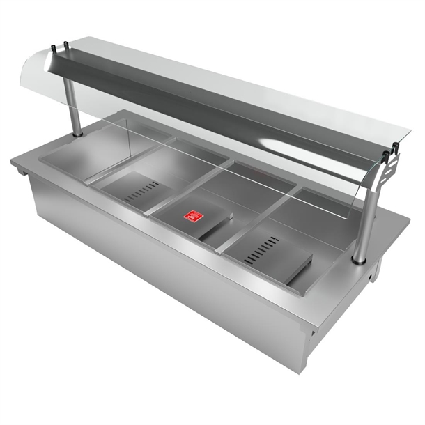 Moffat Drop-In Range Bain-Marie Dry Heat Curved Glass Open Front Size 4 (B2B)