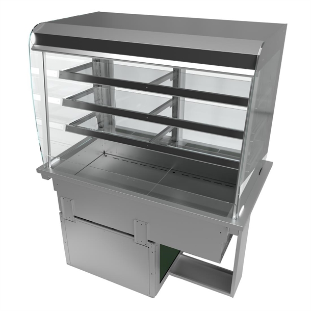 Moffat Drop-In Range Size 3 Refrigerated 3 Shelf Curved Glass Open Front(Direct)
