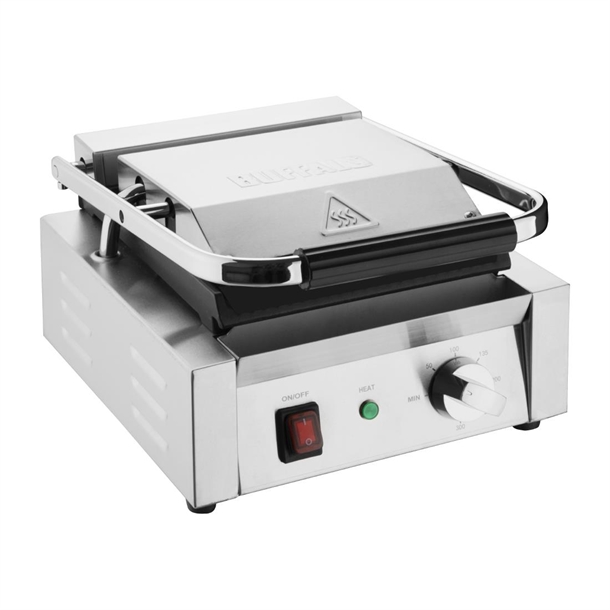 Buffalo Bistro Single Contact Grill Flat/Flat Plate