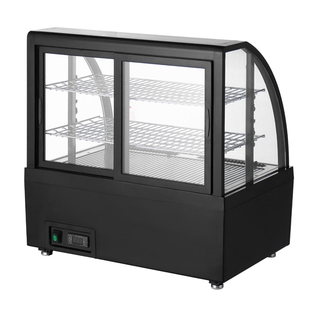 Polar C-Series Countertop Display Fridge Black 100Ltr - CU636
