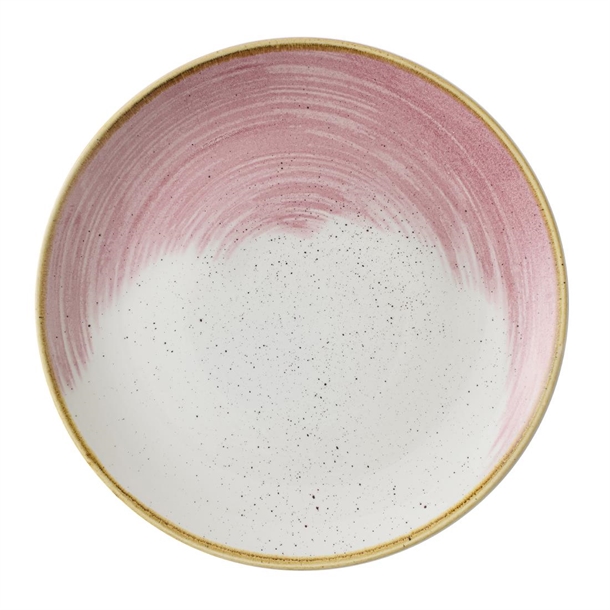 Stonecast Accents Petal Pink Evolve Coupe Plate - 160mm (Box 12) (B2B)