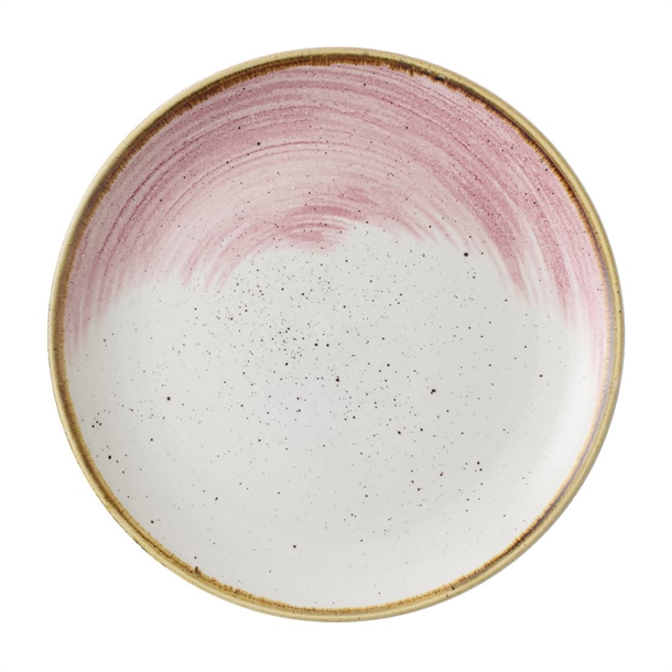 Stonecast Accents Petal Pink Evolve Coupe Plate - 220mm (Box 12) (Direct)