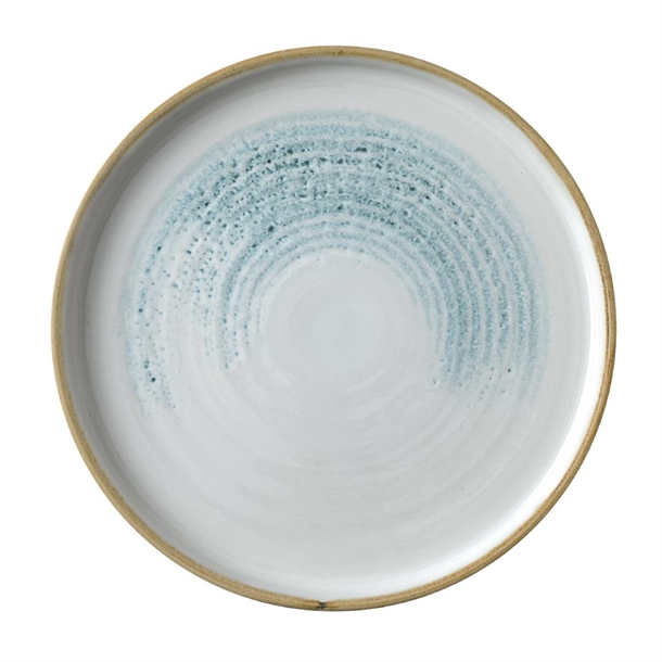 Churchill Homespun Accents Aquamarine Walled Plate - 220mm (Box 6) (B2B)
