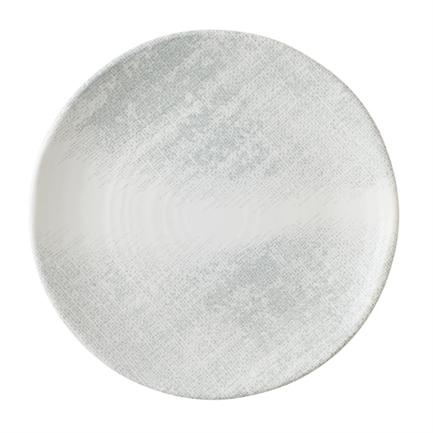 Makers Collection Jute Grey Organic Coupe Plate - 229mm (Box 12) (B2B)
