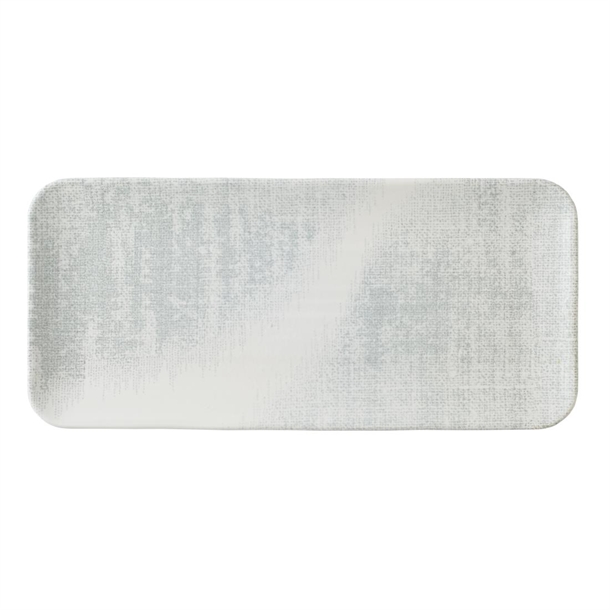 Makers Collection Jute Grey Organic Coupe Rect Platter349x159mm (Box 6) (B2B)