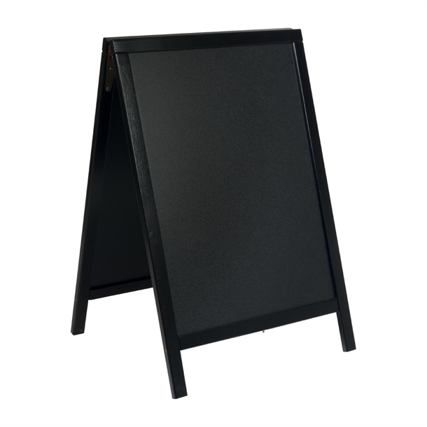 Securit Schwarzer Hölzerner kleiner Gehweg Kreide Tafel Schild