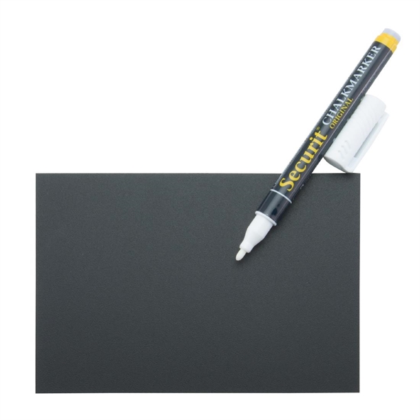 Securit Chalkboard Tags A6 With Chalkmarker 4 Spike- And 2 Holders (Box 20)