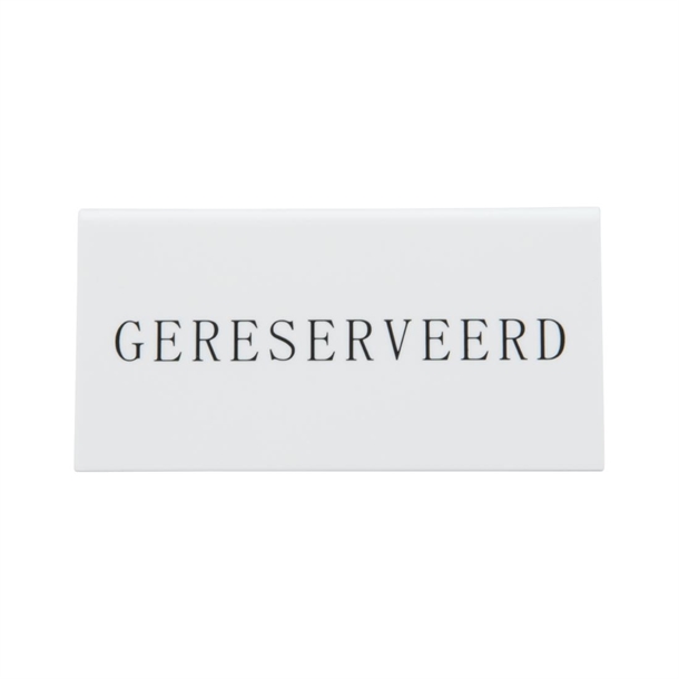 Securit Reservierungstischständer in Niederländisch: 'Gereserveerd' (5 Stück)