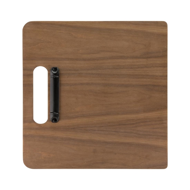 Securit Walnut Range Menu Holder Chopping Board With Ringband
