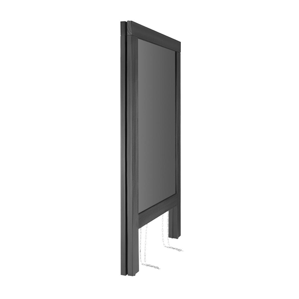 Umtiti Kreidetafel-Kalender & Pinnwand – 45,7x55,9 Cm, Schwarzer Holzrahmen, Magnetisch & Mit Kork