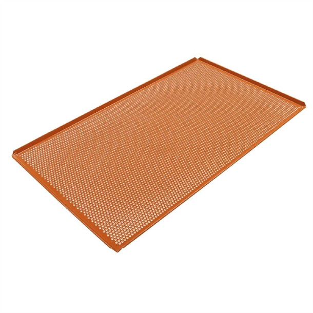 Plaque De Cuisson Perforée GN 1/1 En Aluminium Silicone | 53x32.5cm | Pour Four Professionnel Ou Maison