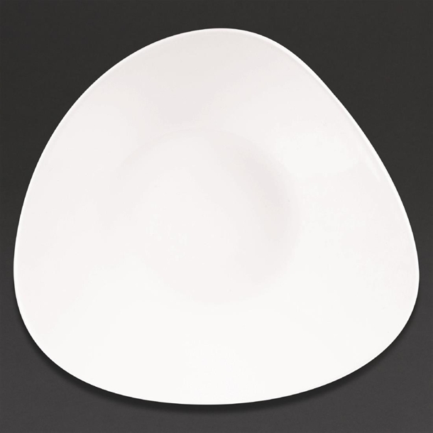 Churchill Triangle Shallow Bowl White (Box 12) (B2B)