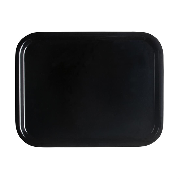 Cambro Capri Tray Smooth Surface Black - 320x530mm (Pack 24)