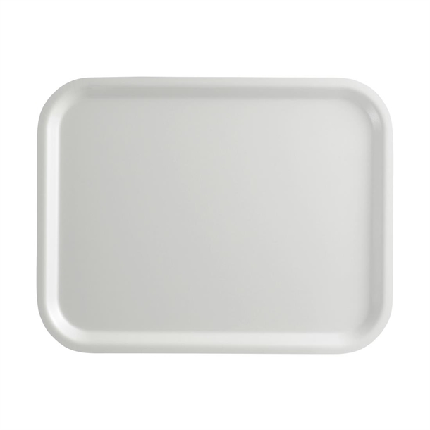 Cambro Capri Tablett, glatte Oberfläche, Weiß, 320 x 530mm