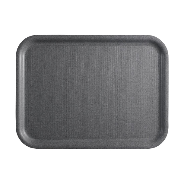 Cambro Mykonos tray Non-slip Charcoal Non-slip Surface - 360x460mm