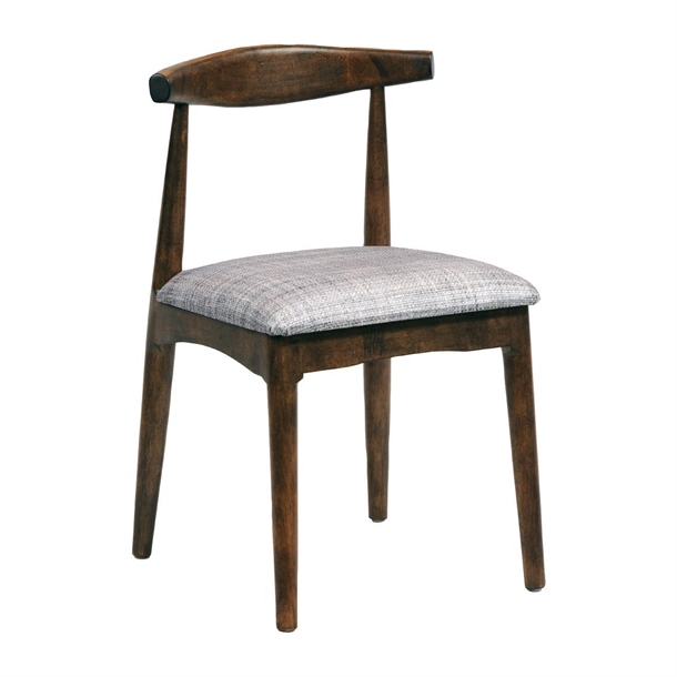 Aust Dining Chair Vtage with Helbeck Charcoal Seat (Pair) (Direct)