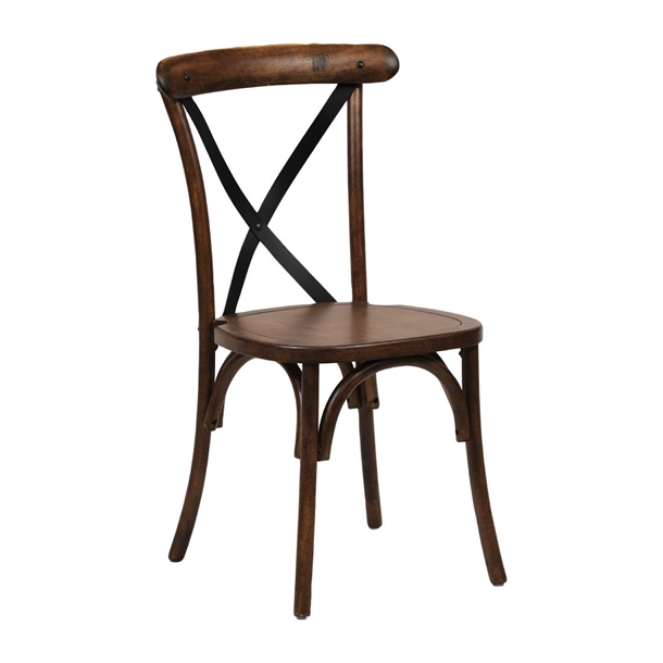 Bristol Dining Chair Vtage with Wooden Seat (Pair) (Direct)