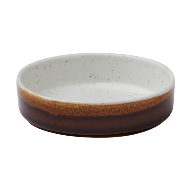 Siena Barley White Nourish Straight Sided Dish 6oz (Box 12) (Direct)