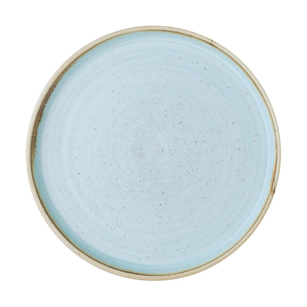 Churchill Stonecast Duck Egg Walled Plate 220mm (Box 6) (Direct)