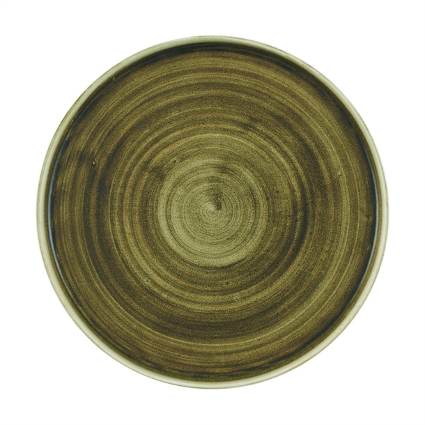 Churchill Stonecast Plume Green Walled Plate 260mm (Box 6) (Direct)